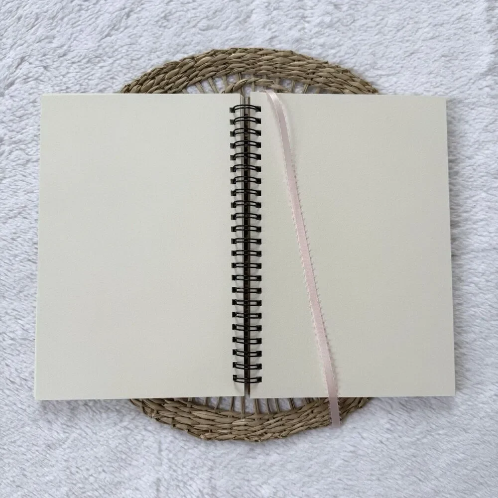 Handmade Dried Flower Notebook With Bookmark A5 Unlined 60 Sheets 120 Pages